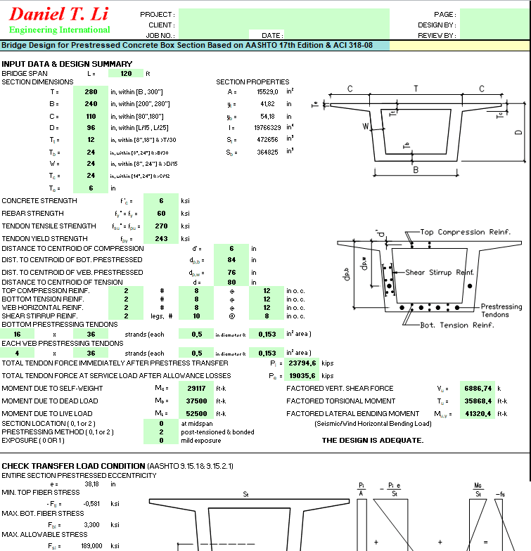 Prestressed Concrete Design Software Famousluda