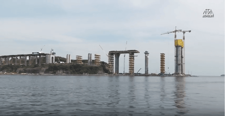 Bridge to Russky Island in Vladivostok