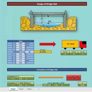 Design of Bridge Slab Spreadsheet