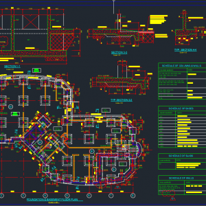 Detail of Raft Foundation Free DWG