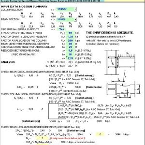 Steel Design Spreadsheet based on AISC