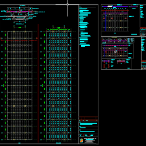 Bridge Cross Section and Beam Layout Free DWG