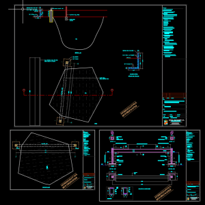 Retaining Wall and Well Details Free DWG