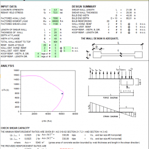 Shear Wall Design Spreadsheet