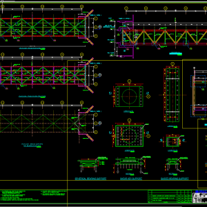 Steel Bridge details Free DWG