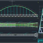 Bridge across a river free DWG