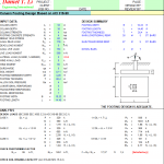 Column Footing Design Spreadsheet