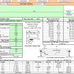 Crane Girder design Spreadsheet