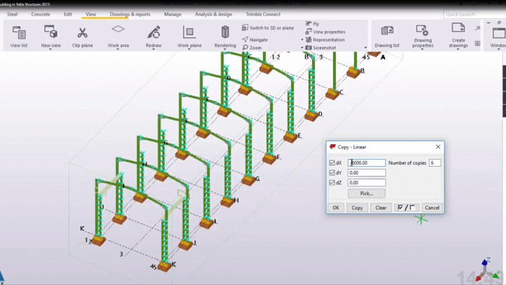 How to Create Industrial building in Tekla Structures