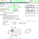 Metal Shear Wall with an Opening Spreadsheet