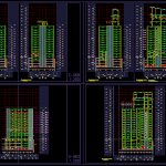 Podium framing elevation free drawing