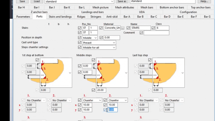 How to create Reinforced Concrete Staircase in Tekla Structures