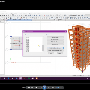 10 Storied Building Design in Etabs