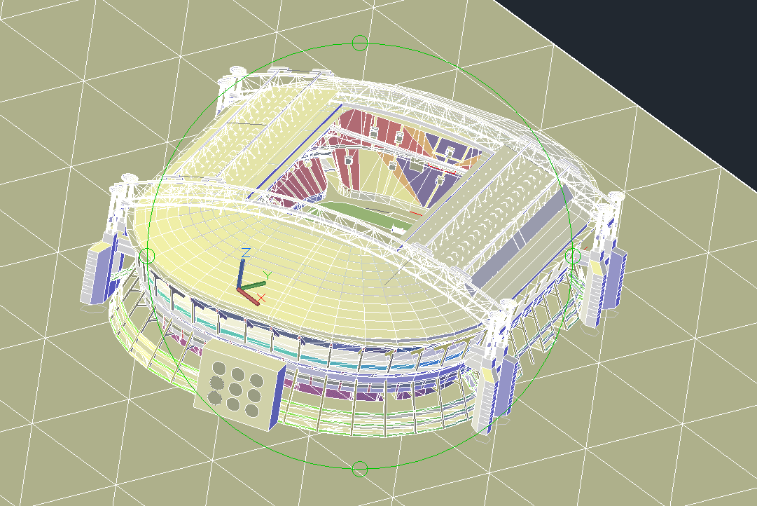 Amsterdam Arena Stadium Free 3D Drawing