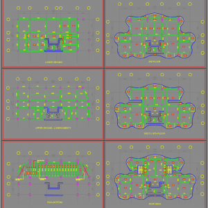 As-Built Structural Keyplan Autocad Drawing