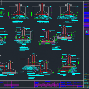 Combined Footing details Free DWG