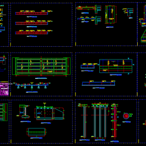 Concrete Bridge Reinforcement Details Autocad Drawing