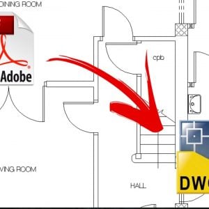 Convert PDF to AutoCAD DWG Free