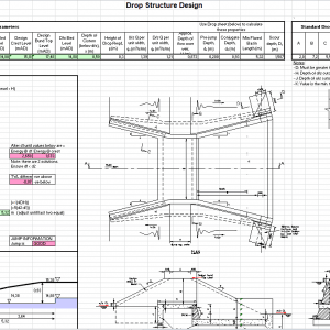 Drop Structure Design Spreadsheet