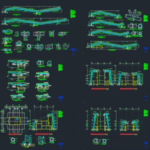 Roof Truss Structure Free Drawing