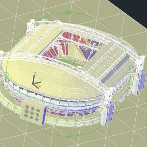 Amsterdam Arena Stadium Free 3D Drawing