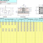 Rectangular Spread Footing – Pier Analysis Spreadsheet