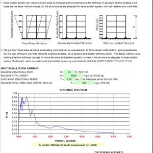 Base Isolated Building Design Excel Sheet