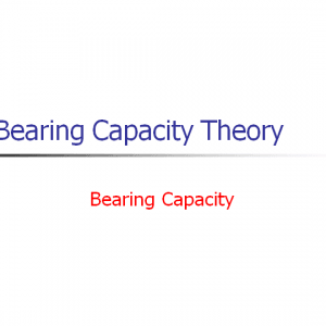 Bearing capacity of shallow Foundation