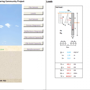 Bored Piles For The Analysis of Layered Soil Excel Sheet