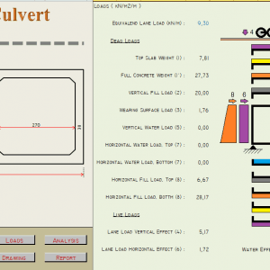 Excel Sheet Culvert Box calculation and drawing