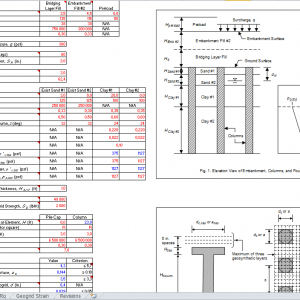 Geogrid Bridge Calculation Excel Sheet