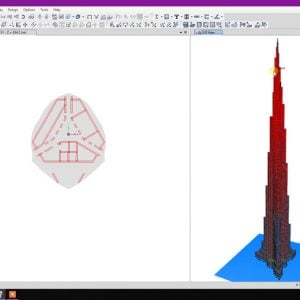 Modeling of Burj Khalifa in Etabs v17 with Column, Shear Wall and Floors