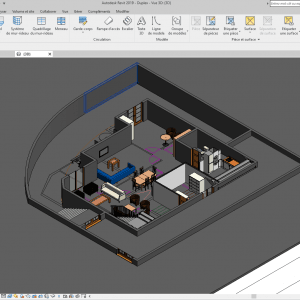 Residential Duplex Building Revit Model