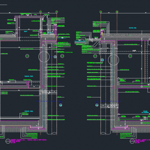 Retaining Wall Details Autocad Drawing