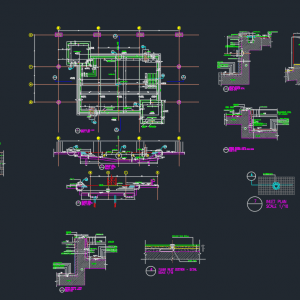 Swimming Pool Structural Details Autocad Drawing