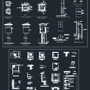 Tower Guard Booths Free Autocad Drawing