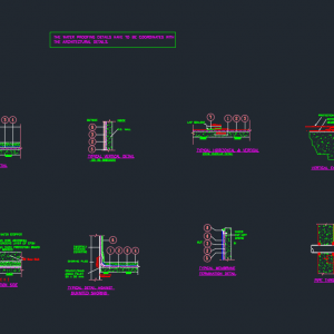 Water-Proofing Tyypical Details Autocad Dwg File