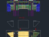 Metal Trellis at Roof Top Details Autocad DWG File