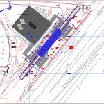 Metro Station General Arrangement and Layout Site Plan Autocad Drawing