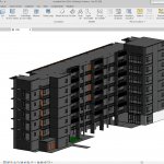 Multi-storey building Revit 3D Model