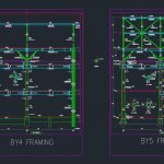 Podium Steel Framing Details DWG Drawing