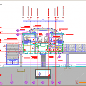 Railway Station Cross Section Autocad DWG File