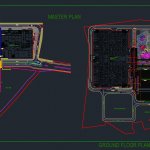 Roads connection Master Plan Autocad Drawing