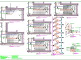 Staircase Plans sections and details Autocad Drawing