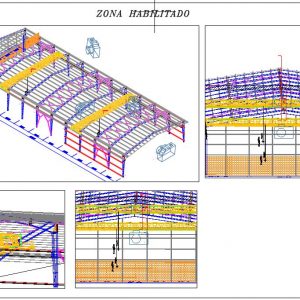 3d crane ship bridge Autocad Free DWG