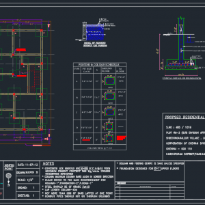 Typical details of foundation Auttocad Free DWG