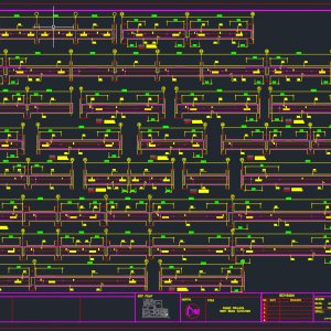 Roof Beam Elevation Autocad Free DWG