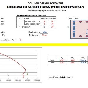 Abutment Column Design Spreadsheet