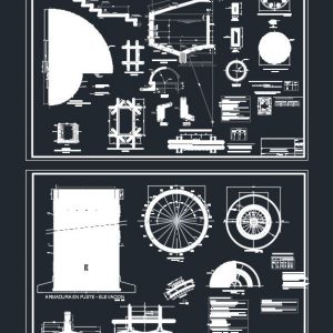 Elevated Tank Structural Details Autocad Drawing