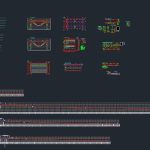 Railway Viaduct Project Autocad Drawing